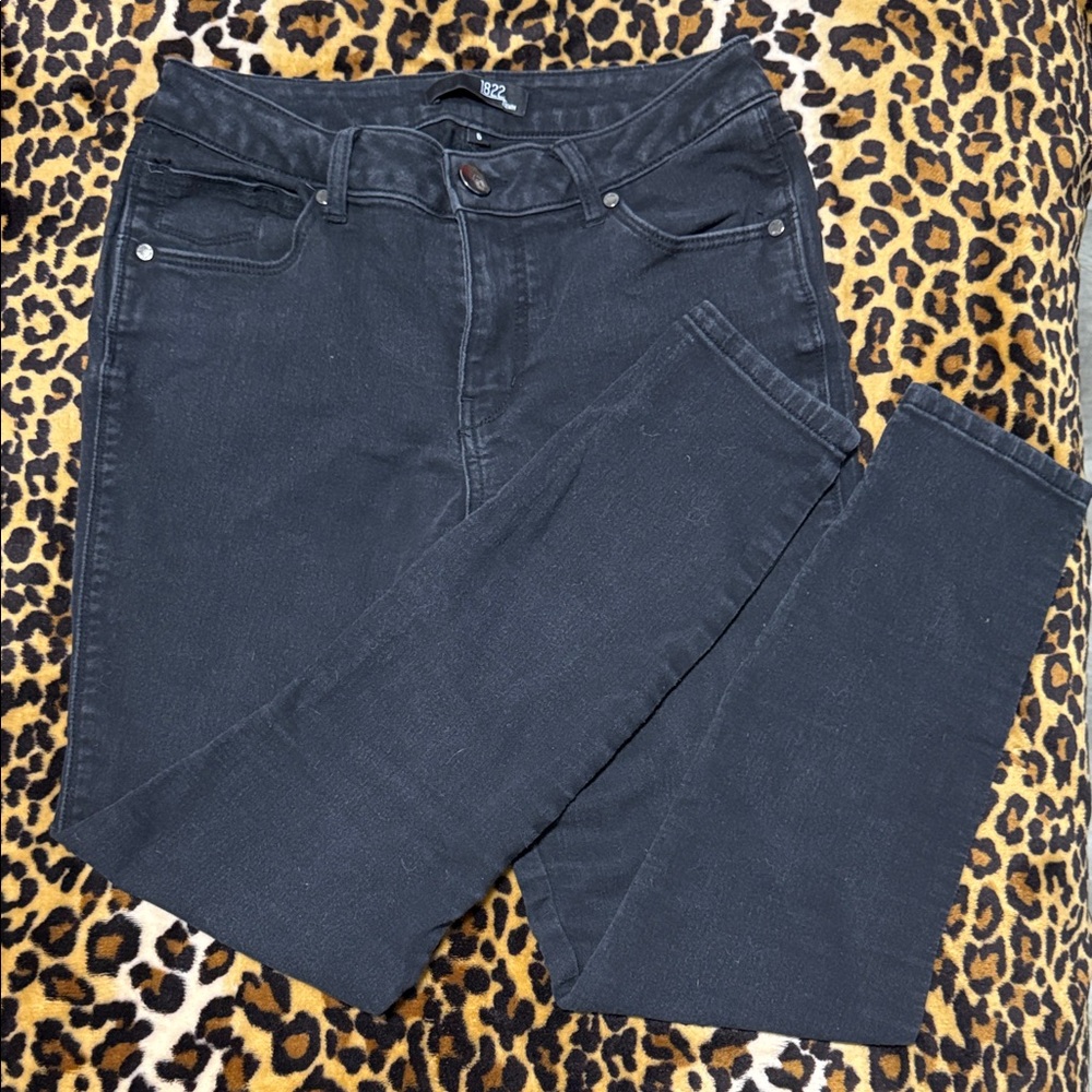 1822 Denim Charcoal Skinny Jeans